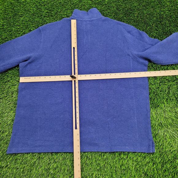 Ralph-Lauren 1/4-Zip Sweater 2XL 25x28 Blue - Picture 5 of 13